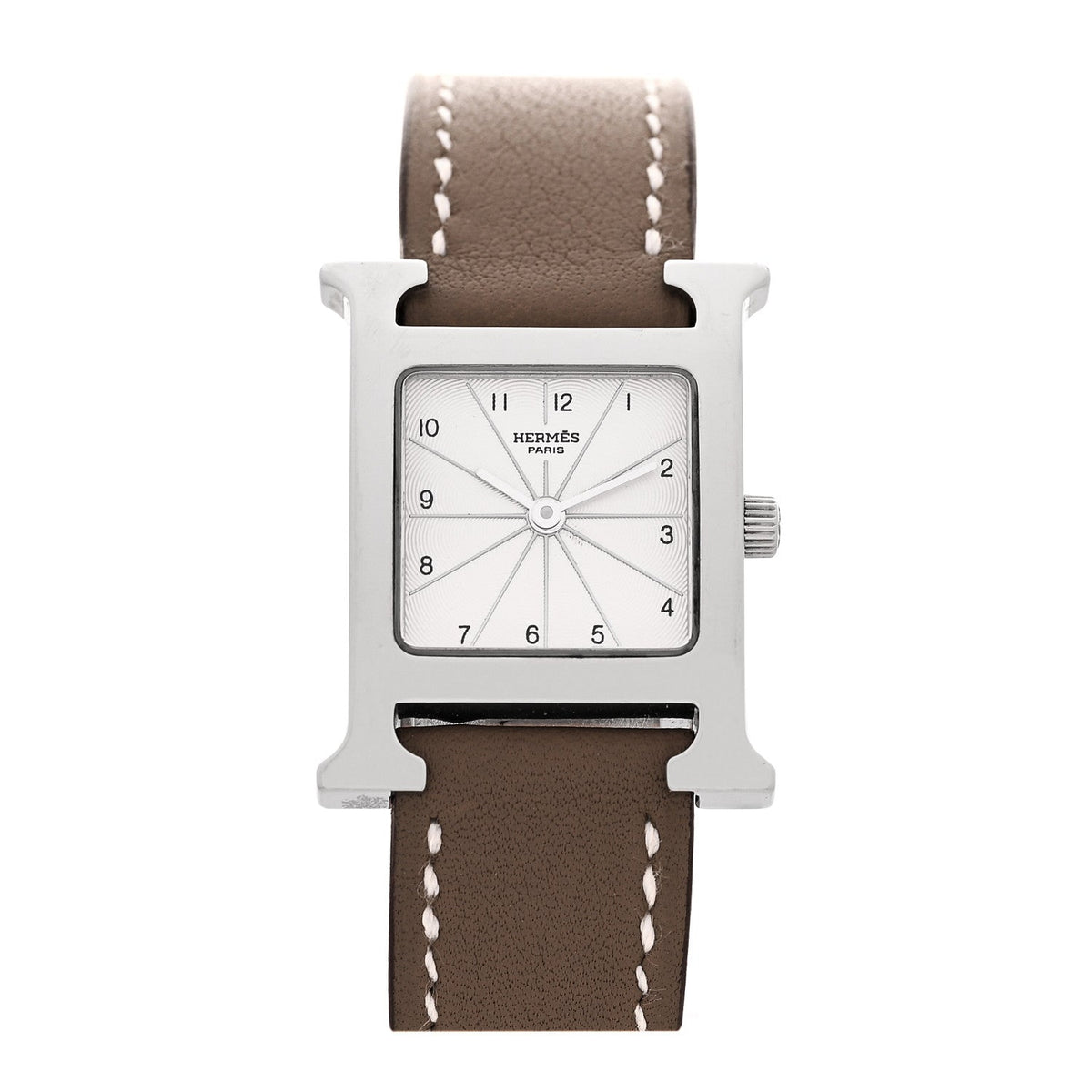 Stainless Steel Swift 21mm Heure H Hour Quartz Watch Epsom