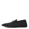 Monogram GG Canvas Womens Ragazzo Loafers 37.5 Black