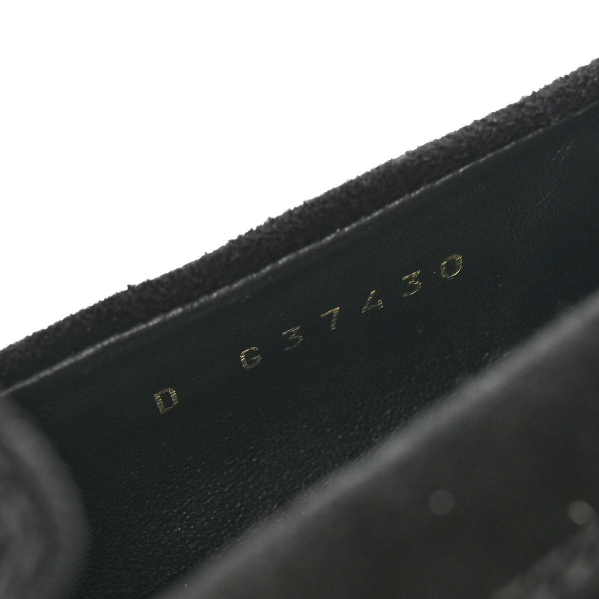 Suede Kidskin Crystal CC Loafers 37 Black