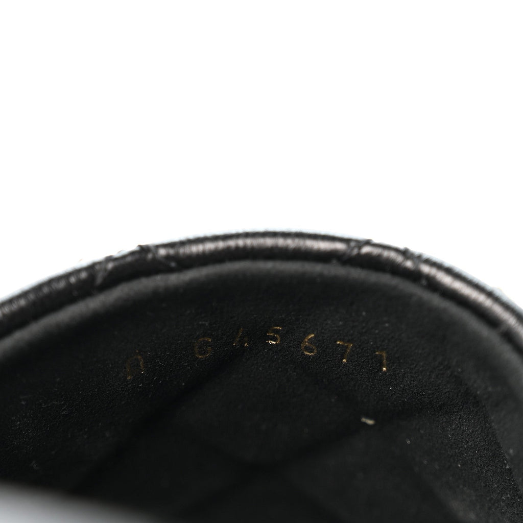 Lambskin Quilted Chain CC Mules 39 Black