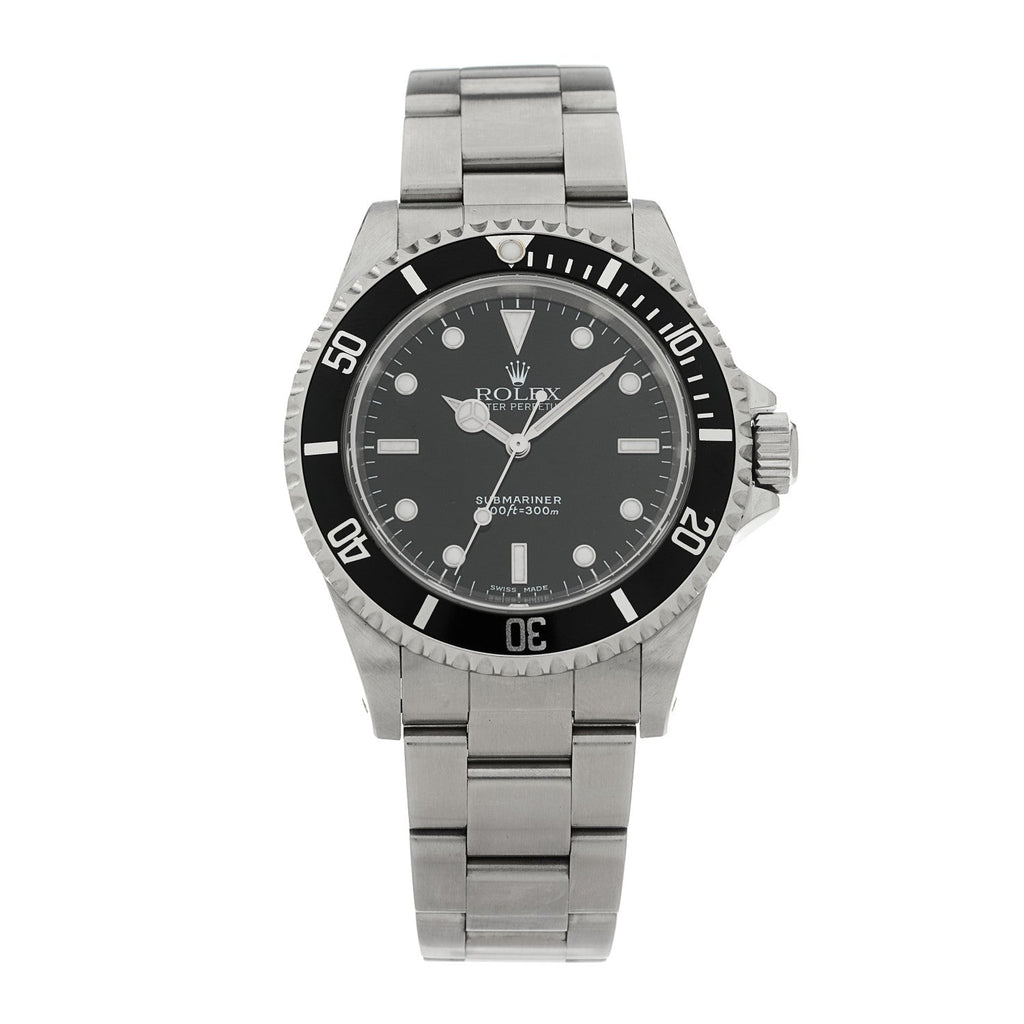 Stainless Steel 40mm Oyster Perpetual Submariner Watch Black 14060M