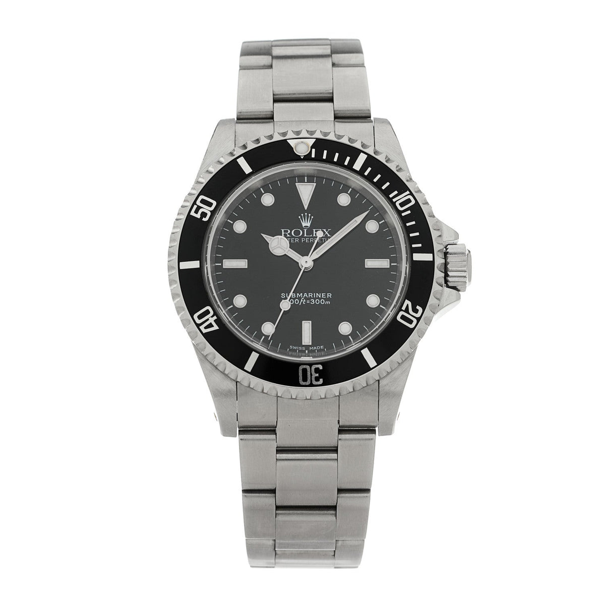 Stainless Steel 40mm Oyster Perpetual Submariner Watch Black 14060M
