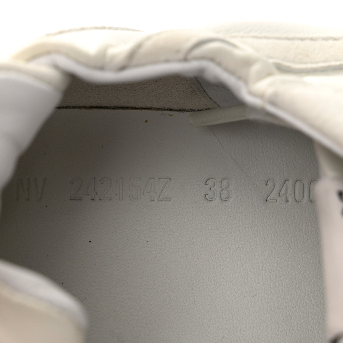 Nappa Suede Goatskin Jet Sneakers 38 White