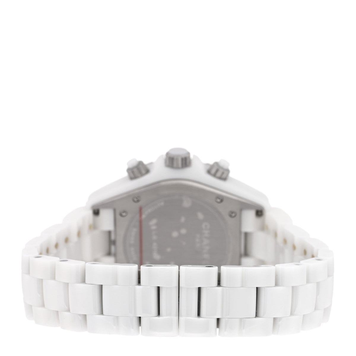 Stainless Steel Ceramic 41mm J12 Chronograph Automatic Watch White