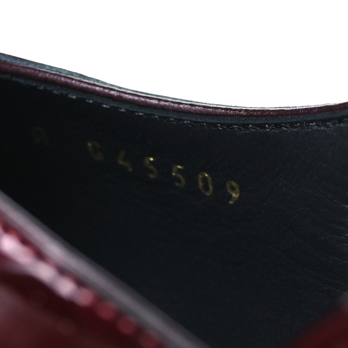 Crocodile Embossed Patent CC Cap Toe CC Slingback Pumps 38 Dark Burgundy
