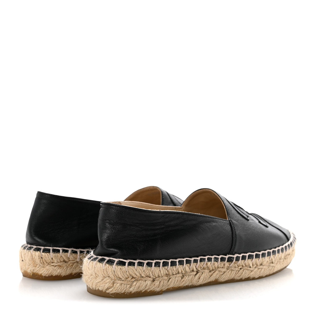 Lambskin CC Espadrilles 38 Black