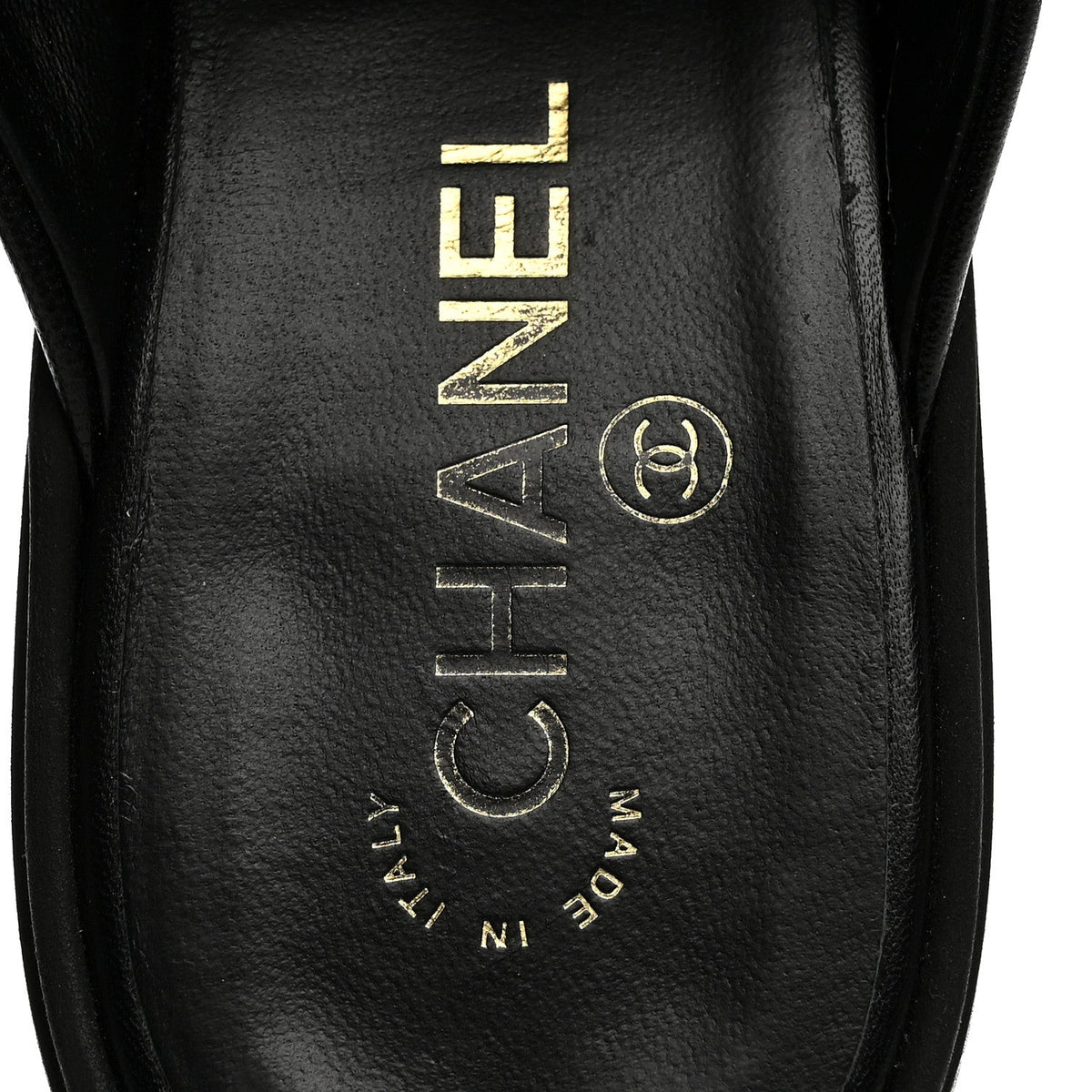 Lambskin Quilted CC Turnlock Mules 39.5 Black