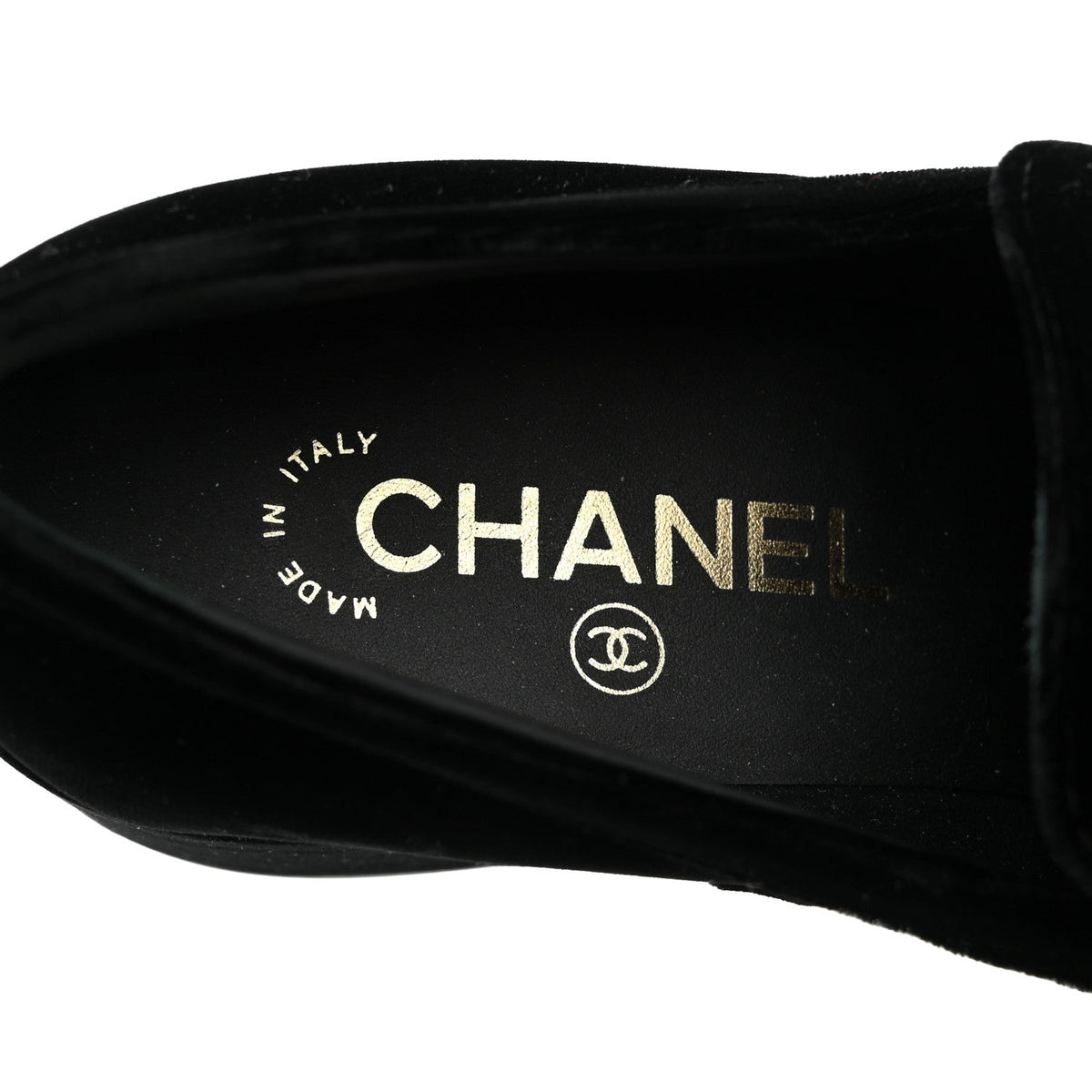 Velvet Metal CC Loafers 38 Black