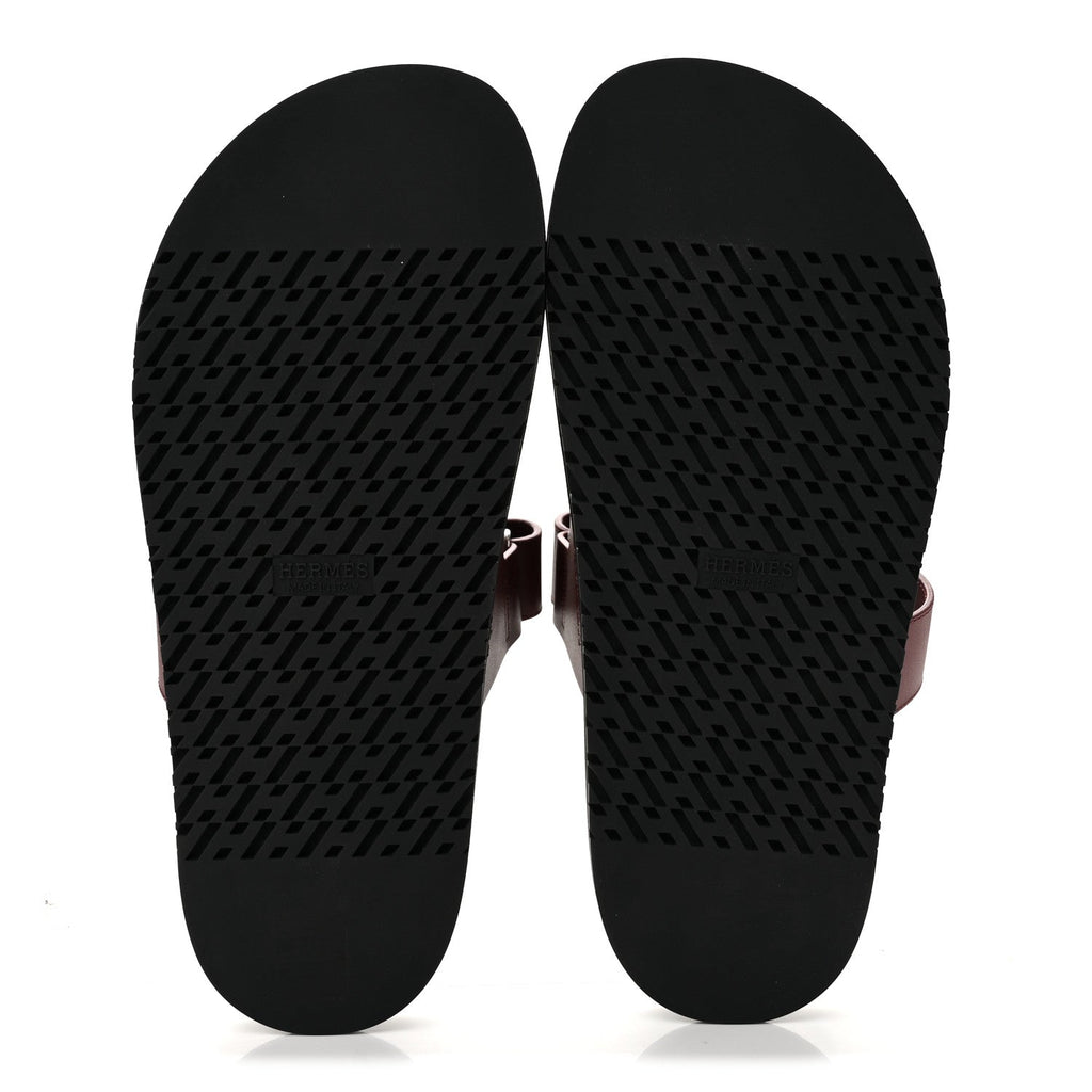 Calfskin Womens Chypre Sandals 39.5 Rouge H
