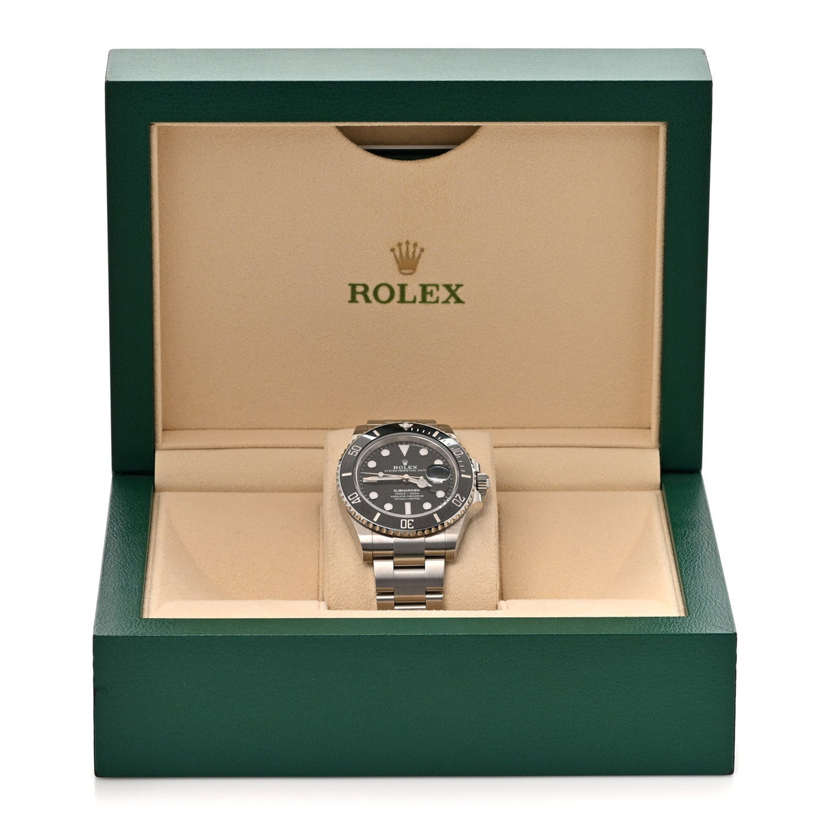 Stainless Steel 41mm Oyster Perpetual Submariner Date Watch Black 126610LN