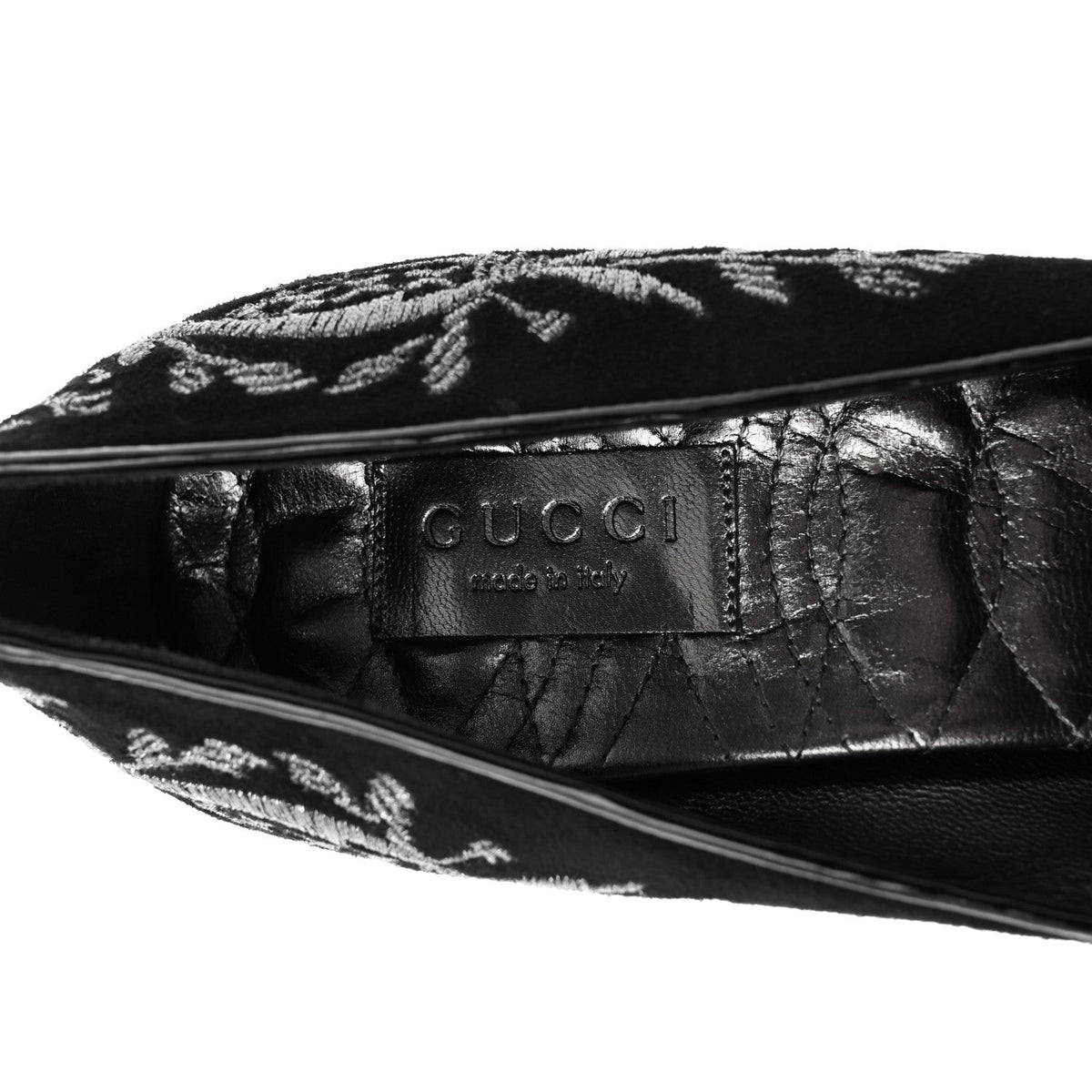 Suede Brocade Pumps 9 Black