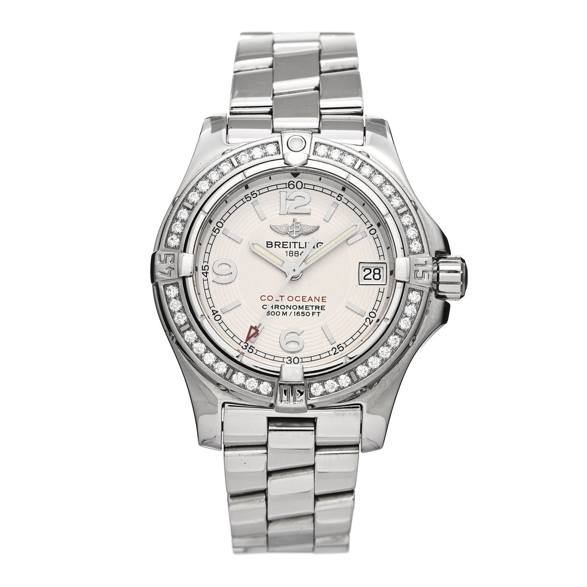 Stainless Steel Diamond 33mm Colt Oceane Quartz Watch A77380