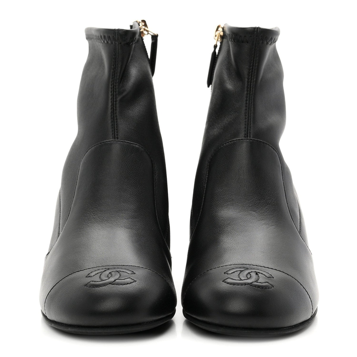 Lambskin Ankle Boots 38 Black