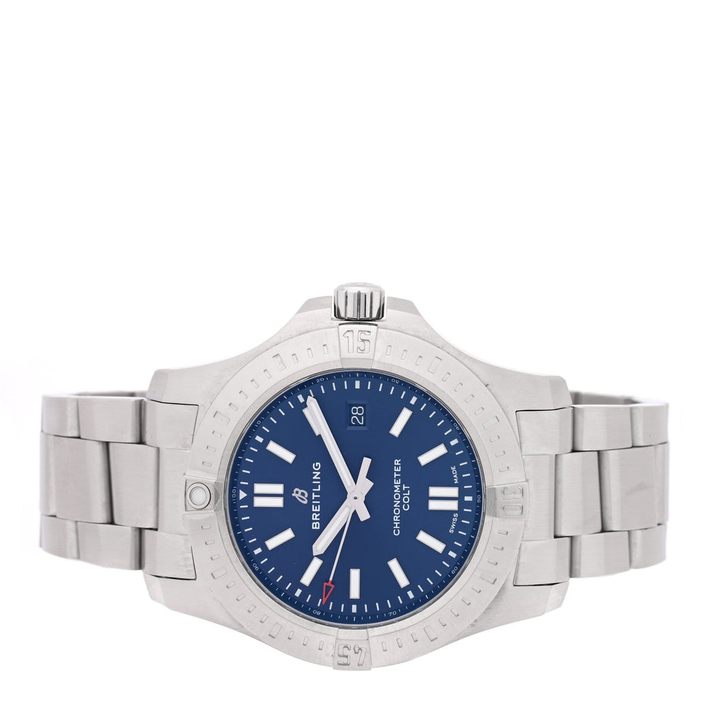 Stainless Steel 44mm Colt Chronometer Automatic Watch Blue A17388