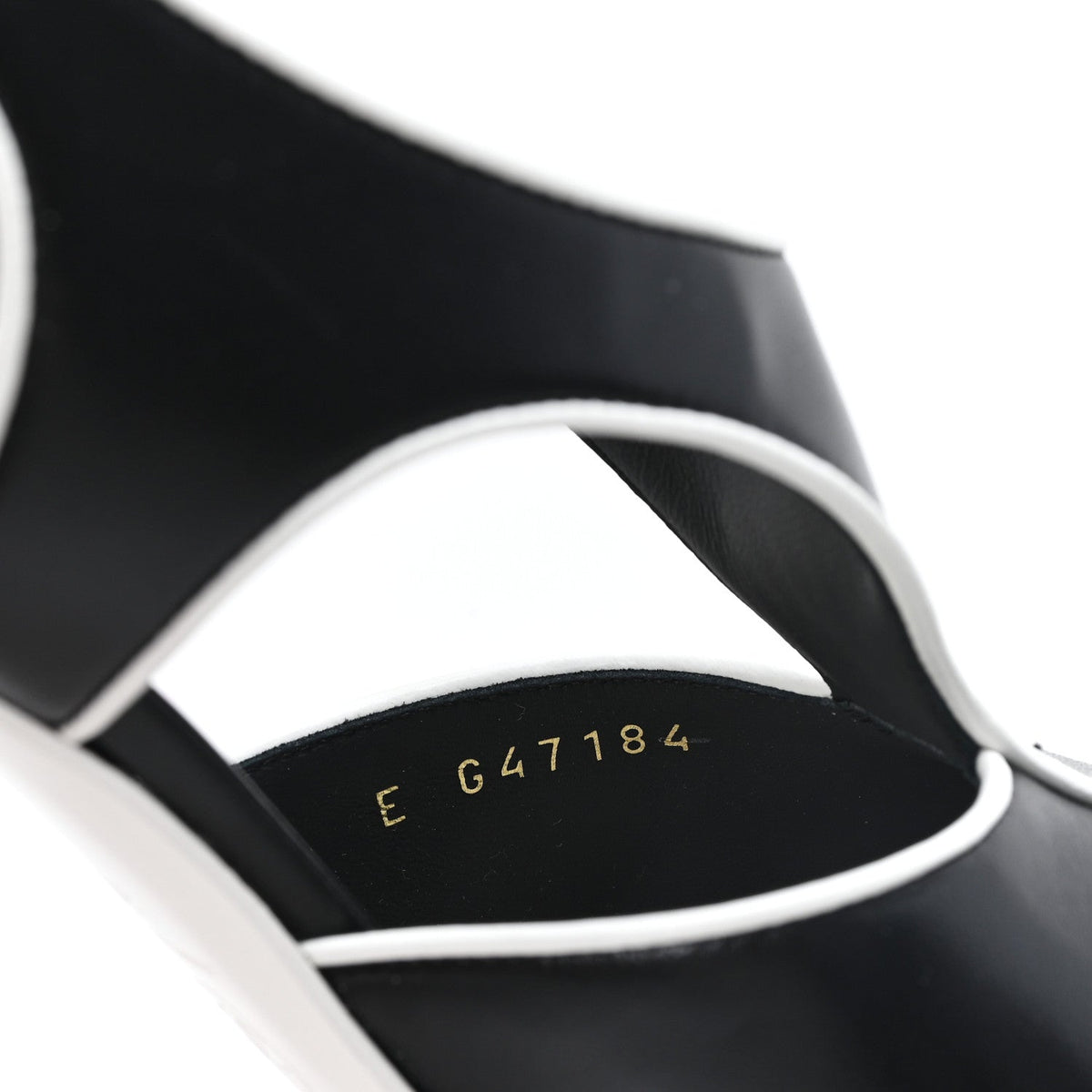 Lambskin CC Slingback Pumps 38 White Black