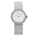 Stainless Steel Diamond Mother of Pearl 23mm La D De Dior Quartz Watch