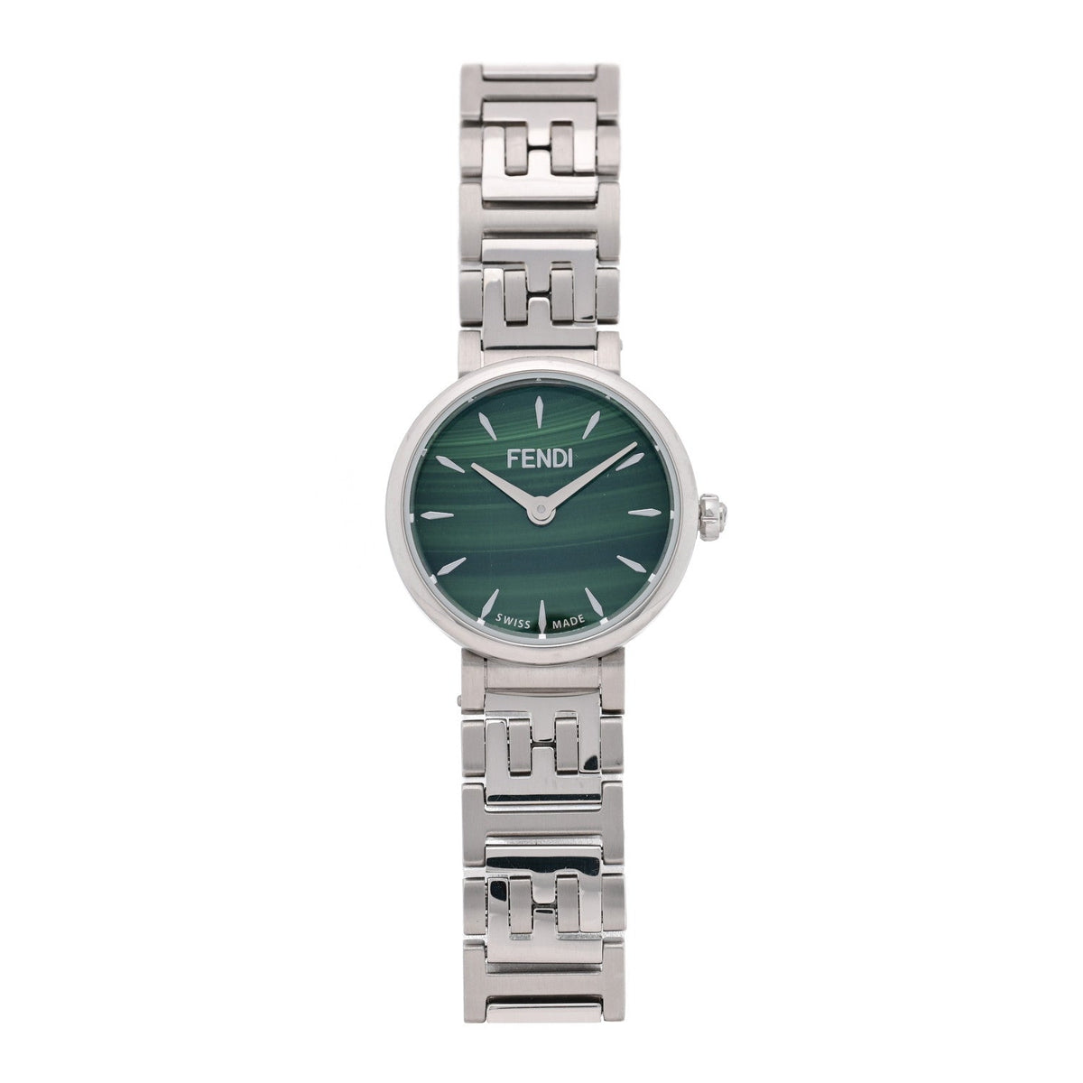 Stainless Steel 19mm Fendi Forever Quartz Watch Green