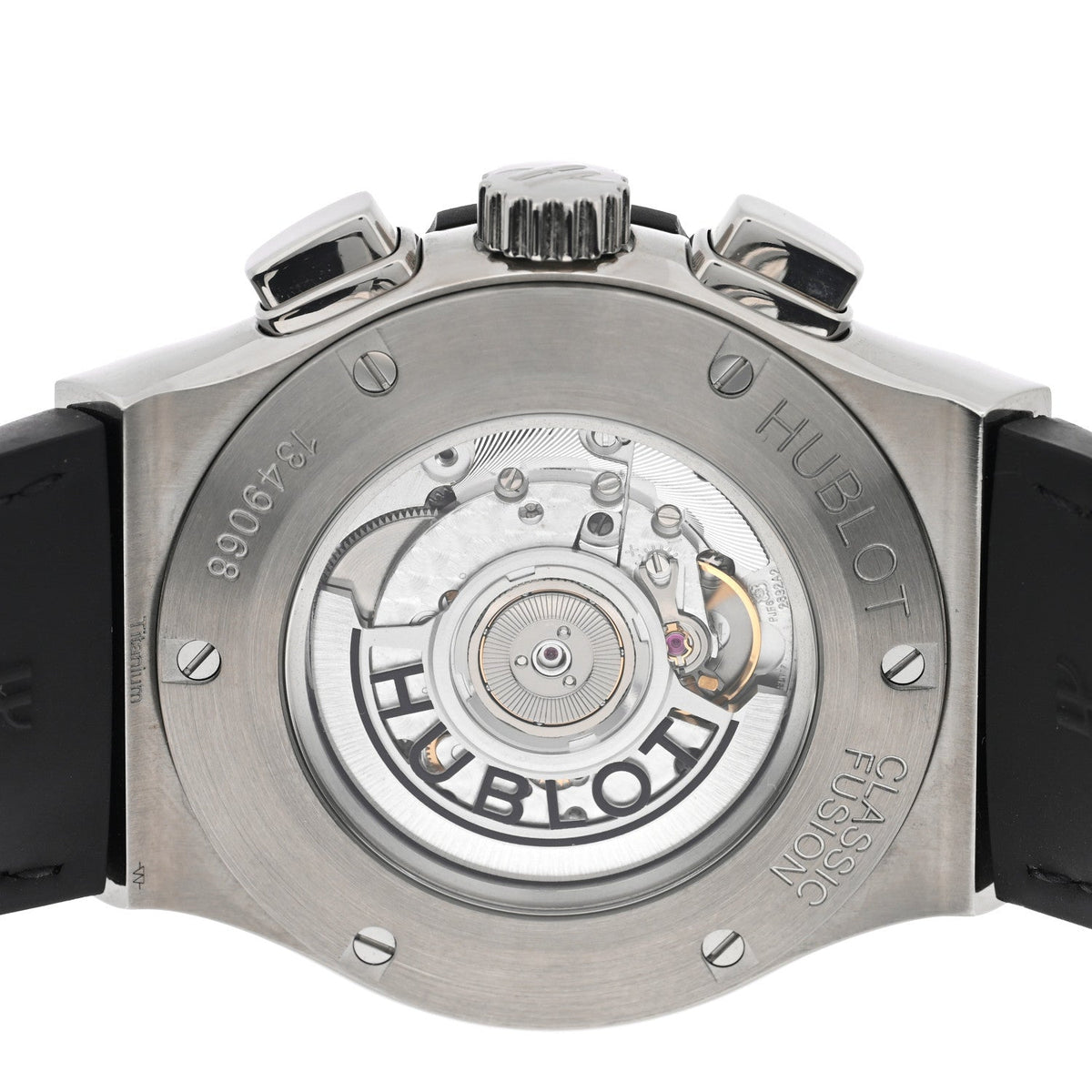 Titanium Alligator 45mm Classic Fusion Aerofusion Chronograph Automatic Watch Black 525.NX.0170.LR