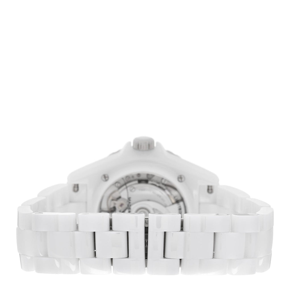 Stainless Steel Ceramic 38mm J12 Limited Edition Mademoiselle La Pausa Automatic Watch White
