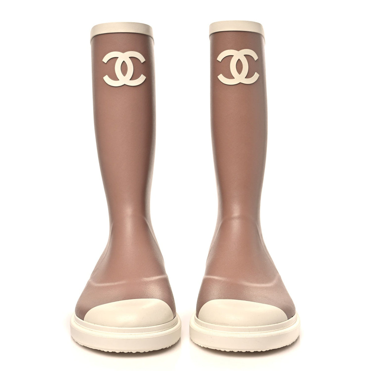 Caoutchouk CC High Boots 40 Beige White