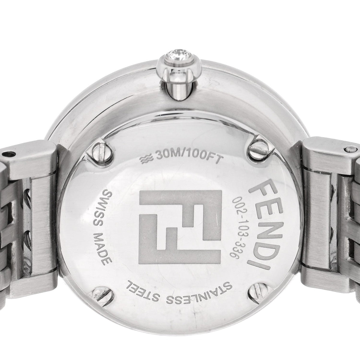 Stainless Steel 19mm Fendi Forever Quartz Watch Green