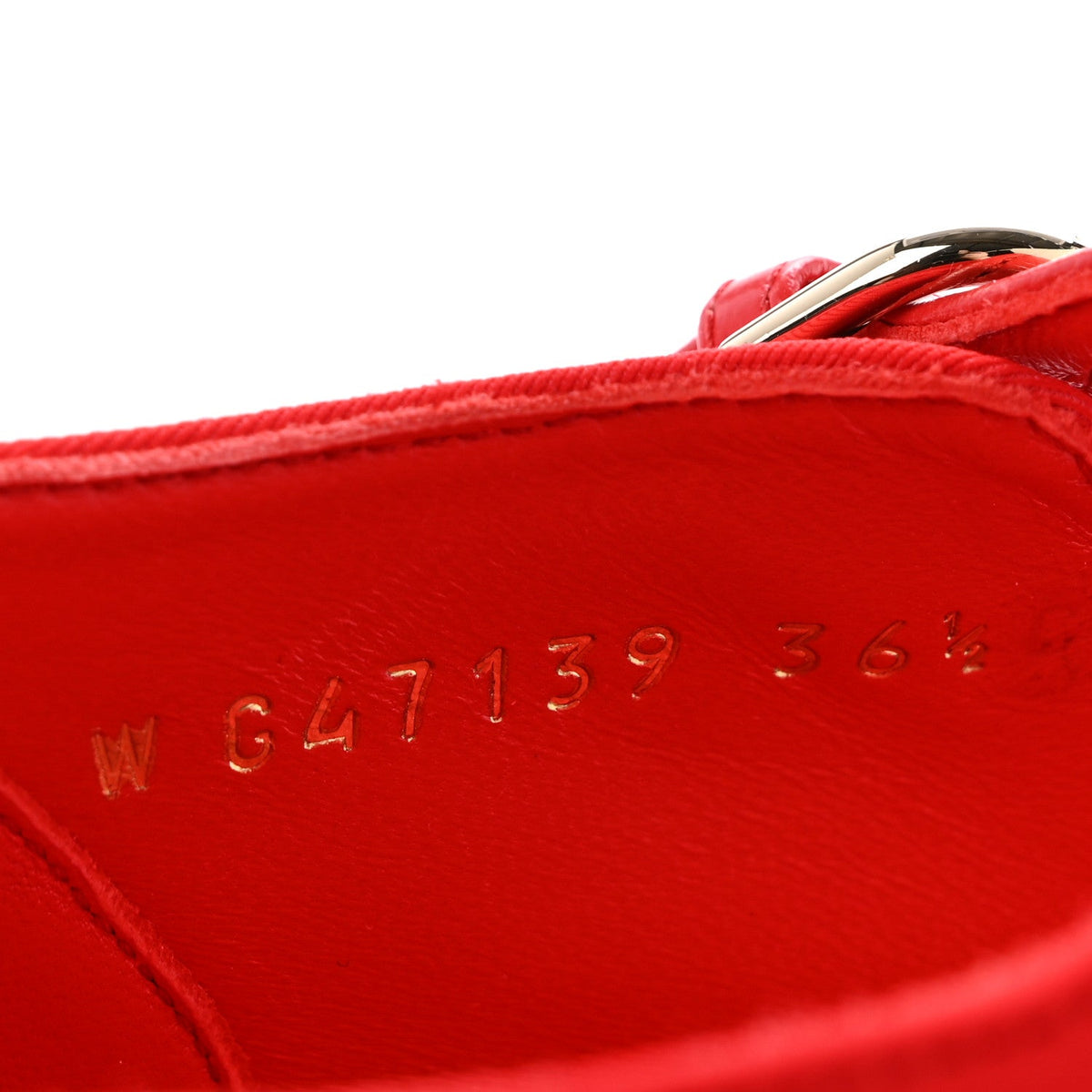 Mixed Fibers Rubber Cap Toe CC Coco Beach Mary Jane Sneakers 36.5 Red Black