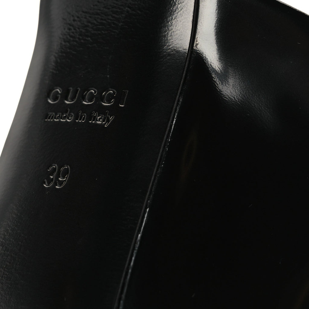 Regent Calfskin Nizza 95mm Platform Sandals 39 Black