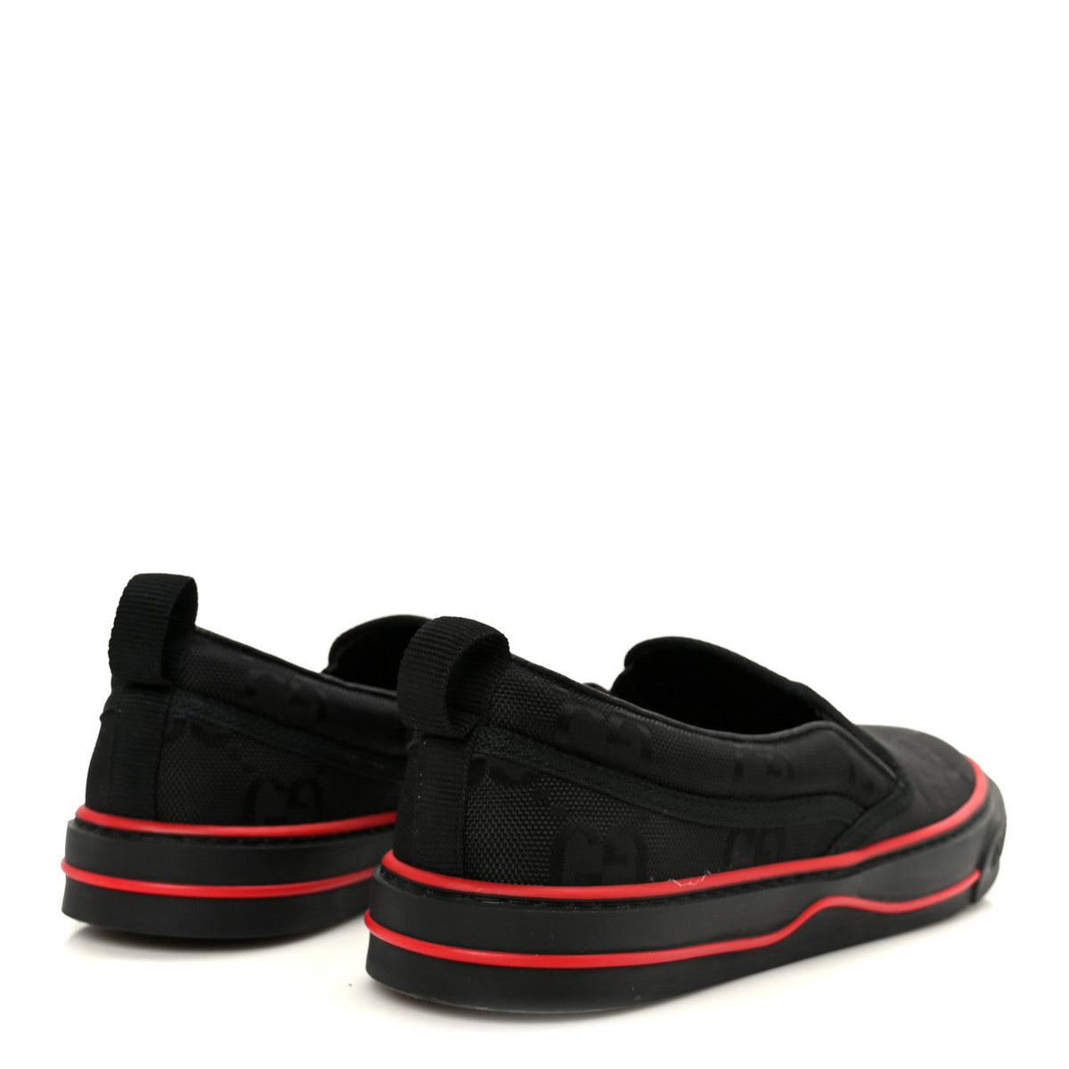 GG Nylon Mens 1977 Tennis Slip On Sneakers 8.5 Black