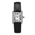 Stainless Steel Satin Diamond 22mm Must de Cartier Tank Quartz Watch
