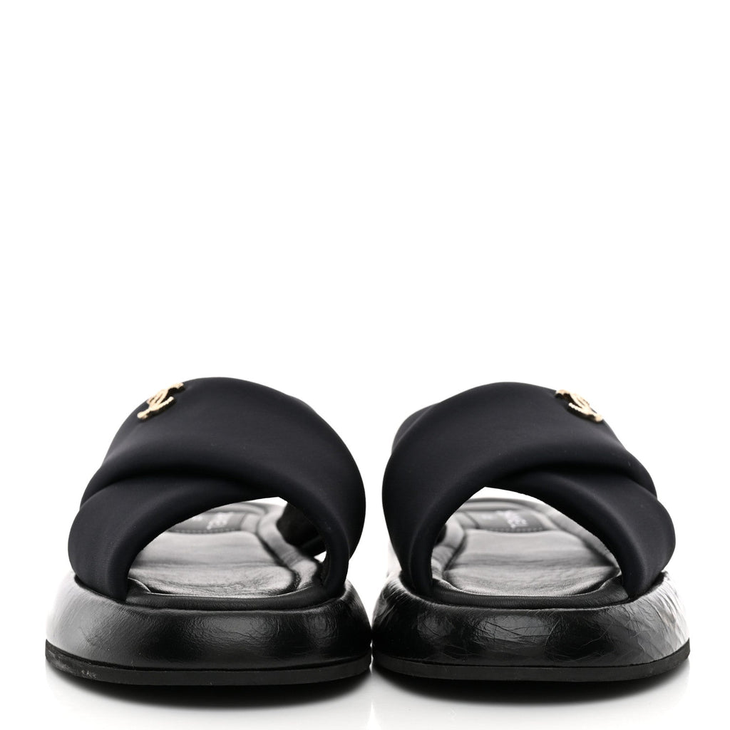 Fabric CC Mules Sandals 36 Black
