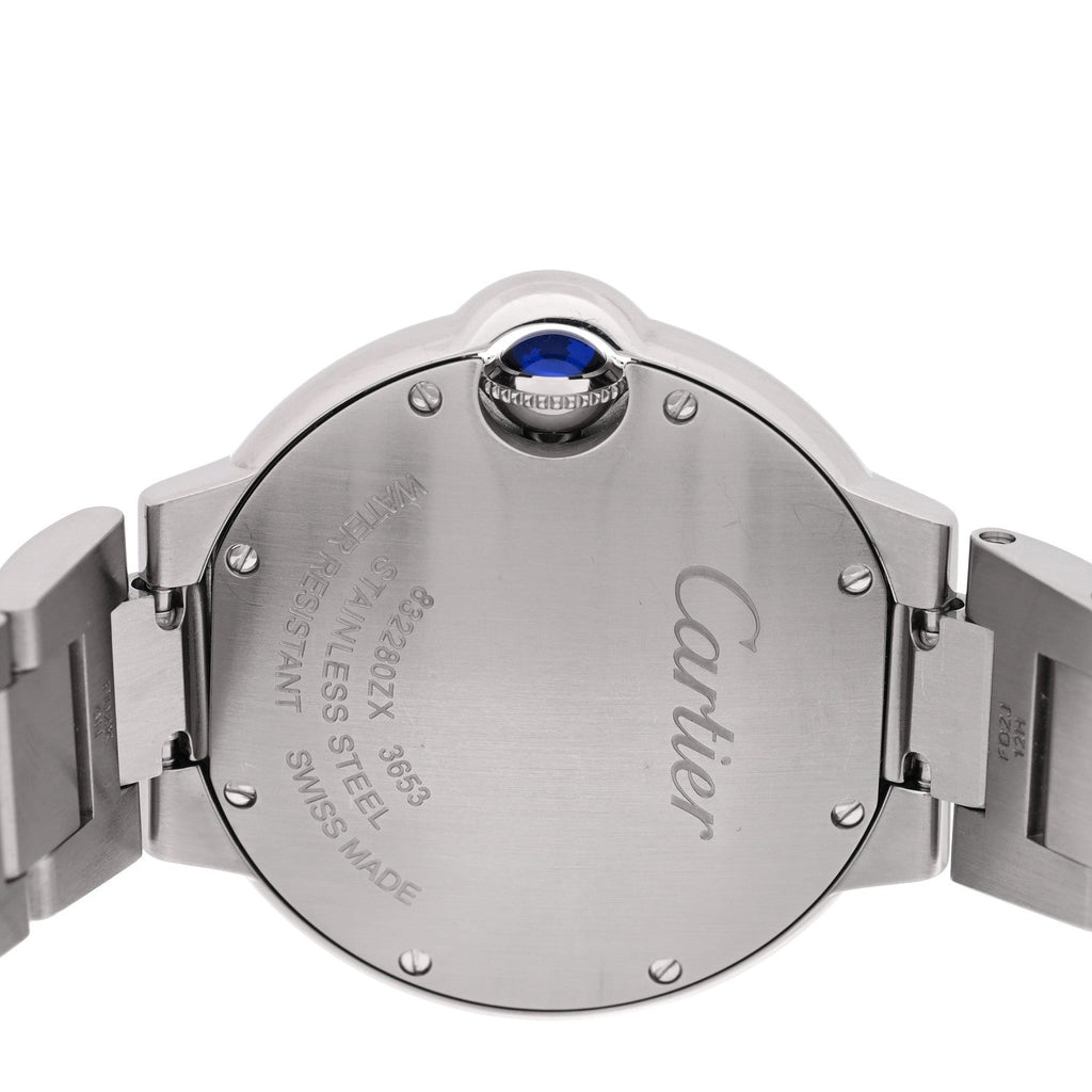 Stainless Steel Diamond 33mm Ballon Bleu De Cartier Quartz Watch