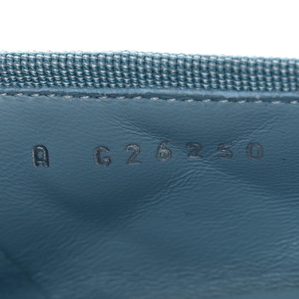 Lambskin Quilted CC Cap Toe Ballerina Flats 38.5 Blue