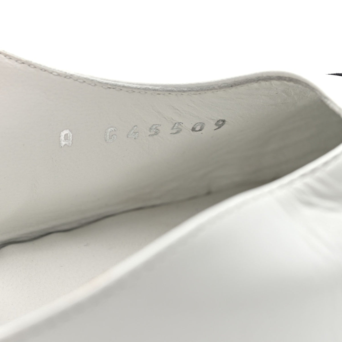 Goatskin Grosgrain Cap Toe CC Slingback Pumps 39 White Black