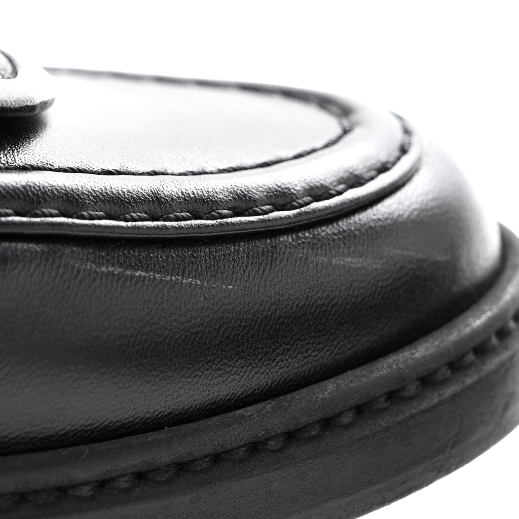 Lambskin Quilted CC Turnlock Mules 39.5 Black
