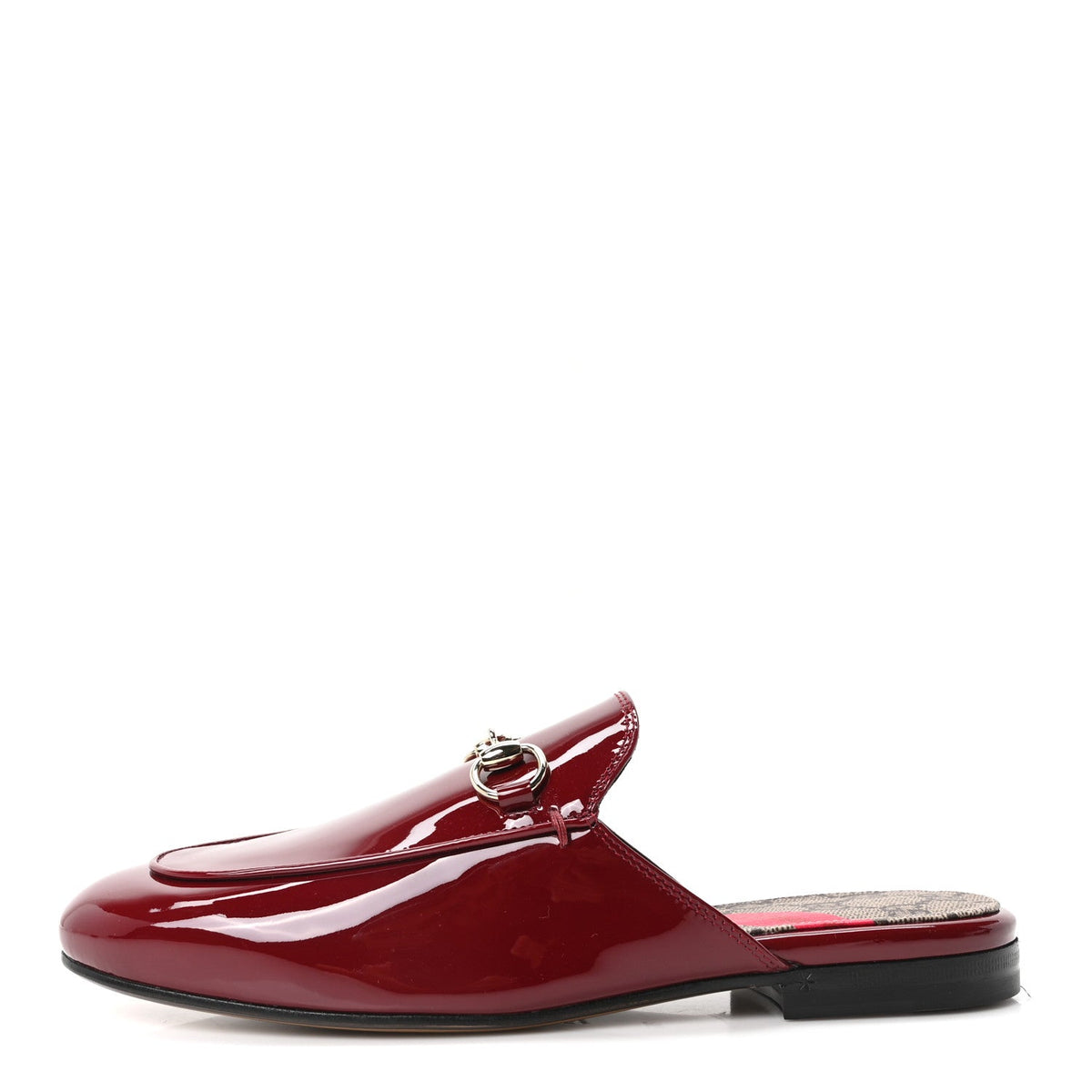 Patent Womens Princetown Slippers 36 Rosso Ancora