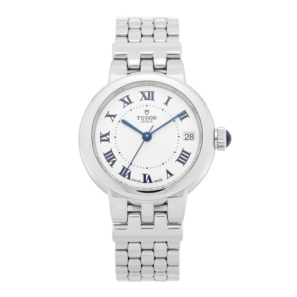 Stainless Steel 33mm Clair De Rose Automatic Watch White 35800