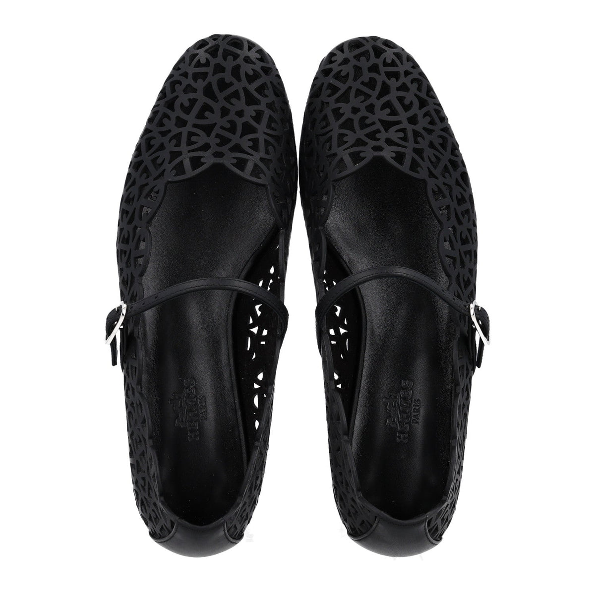 Calfskin Chaine d'Ancre Meli Ballet Flats 36 Black