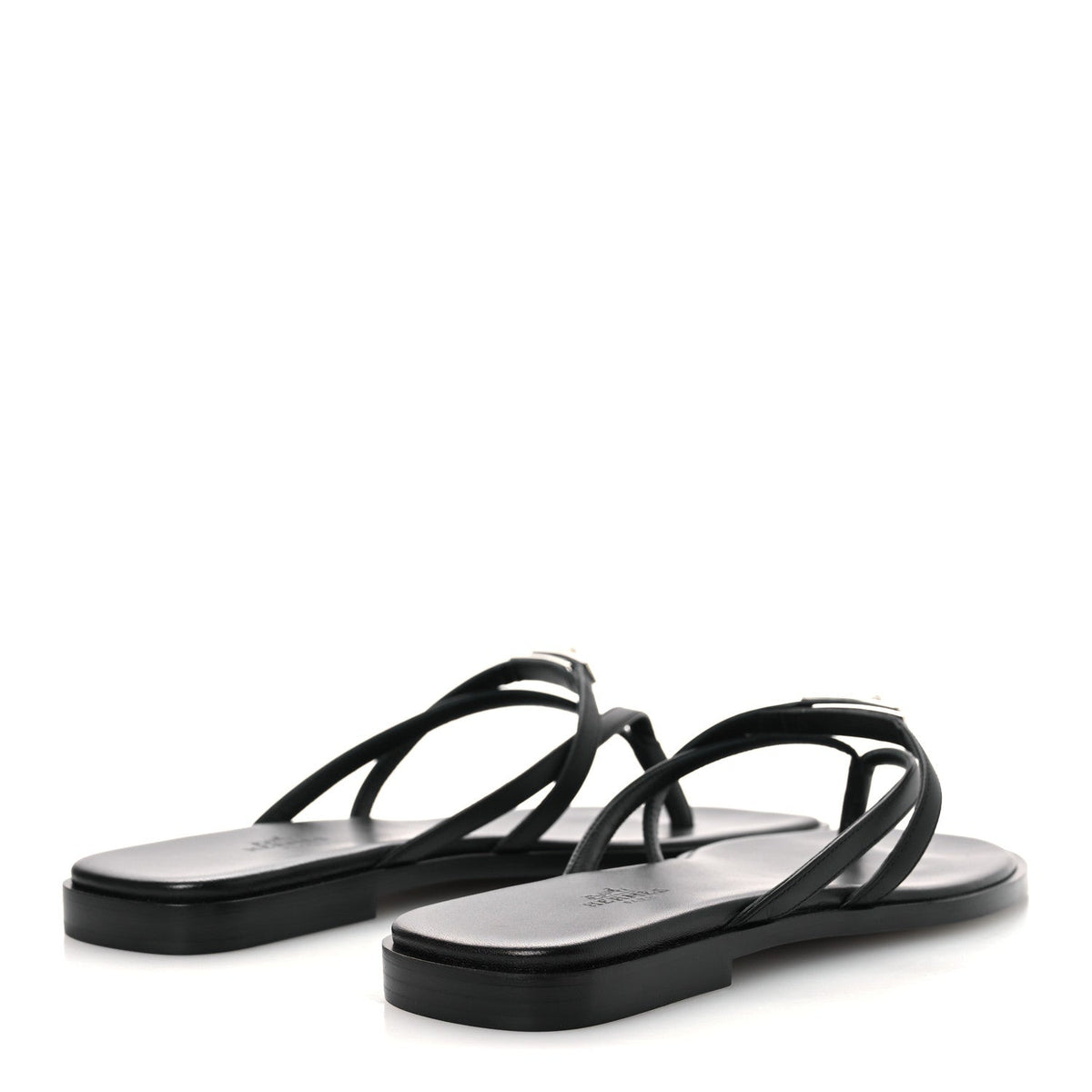 Calfskin Miss Sandals 37.5 Black
