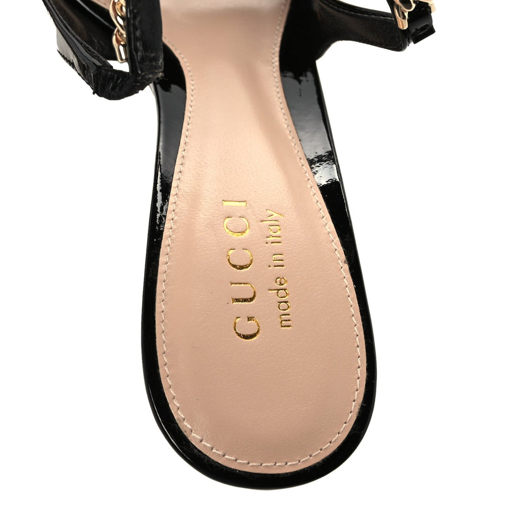 Patent Signoria 35mm Slingback Pumps 37.5 Black