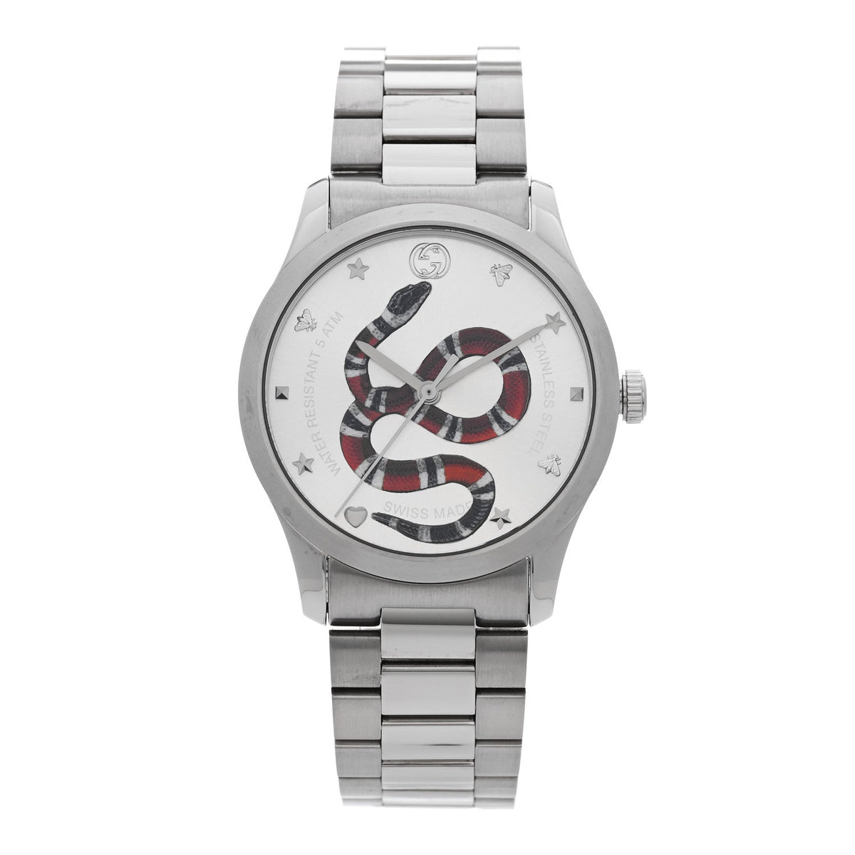 Stainless Steel 38mm G-Timeless Snake Quartz Watch