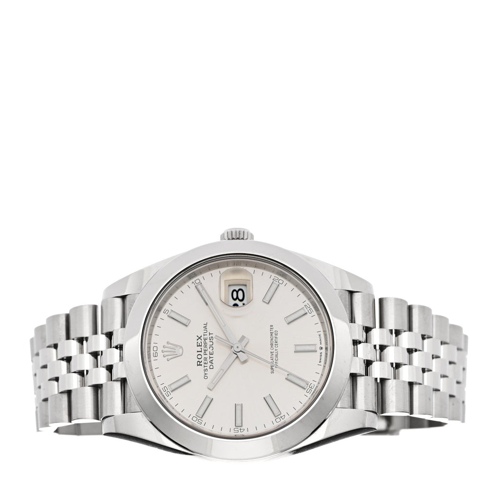 Stainless Steel 41mm Oyster Perpetual Datejust Watch Silver 126300