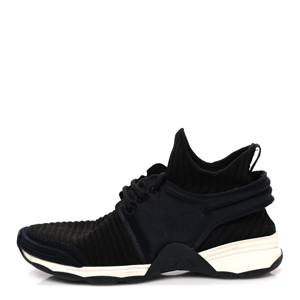 Stretch Fabric CC Sneakers 36 Black