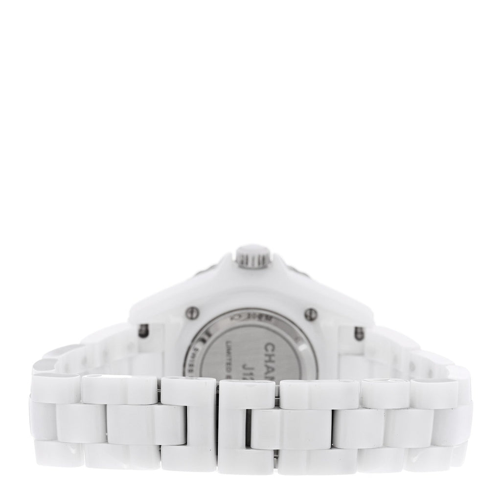 Stainless Steel Ceramic 33mm J12 Wanted de Chanel Limited Edition Quartz Watch White