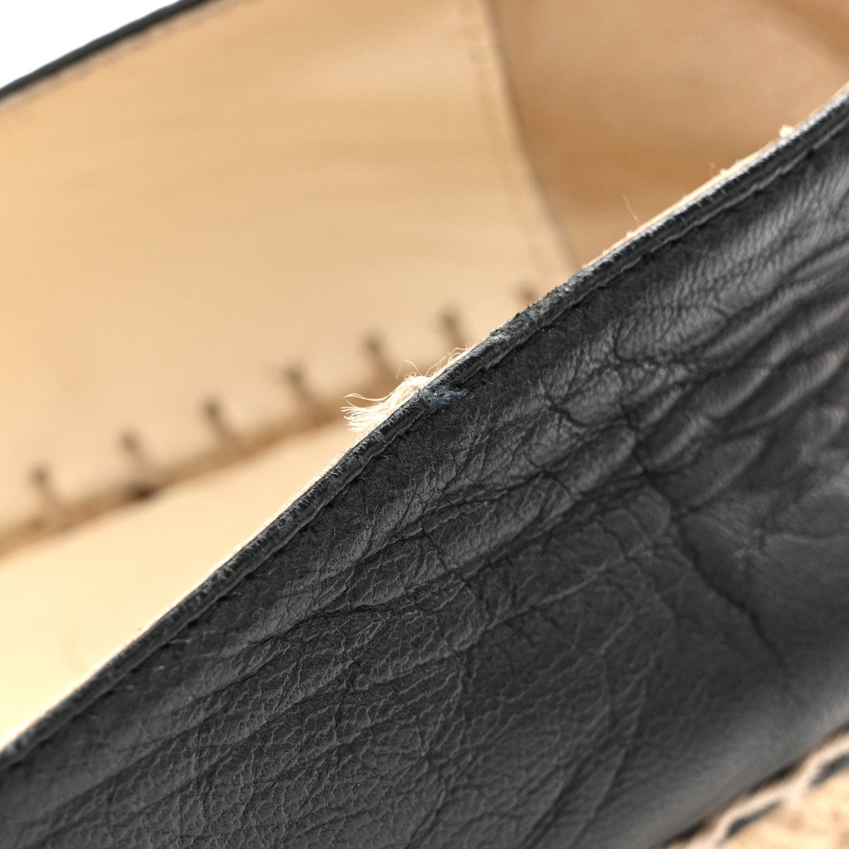 Lambskin CC Espadrilles 38 Dark Navy