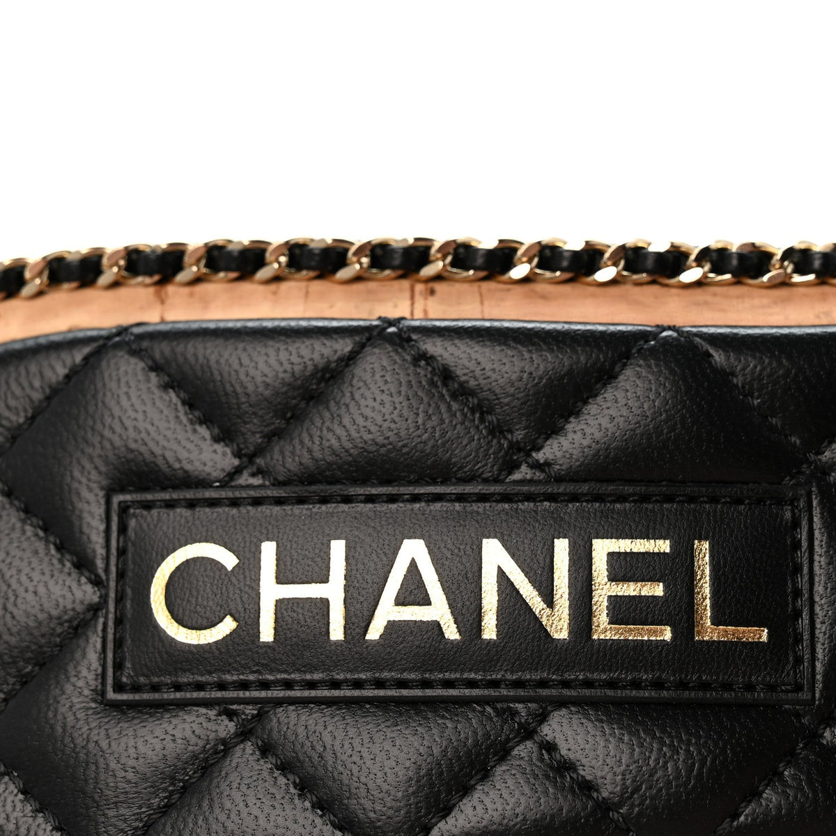 Lambskin Quilted Chain CC Mules 39 Black