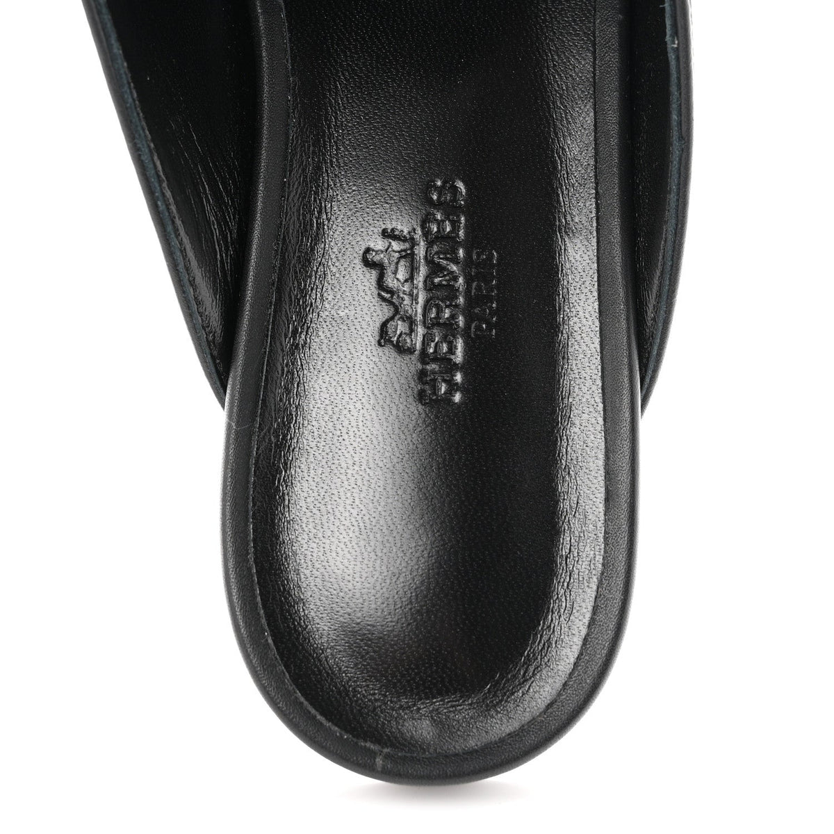 Fringed Calfskin Oz Mules 36.5 Black