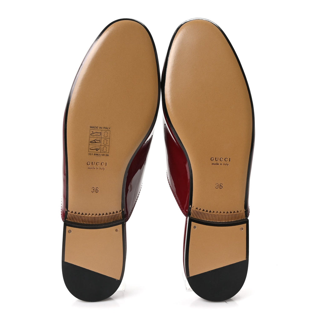 Patent Womens Princetown Slippers 36 Rosso Ancora