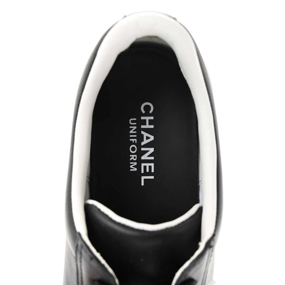 Calfskin CC Womens Sneakers 37 Black