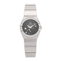 Stainless Steel Diamond Bezel 24mm Constellation Automatic Watch Black 123.15.24.60.01.001
