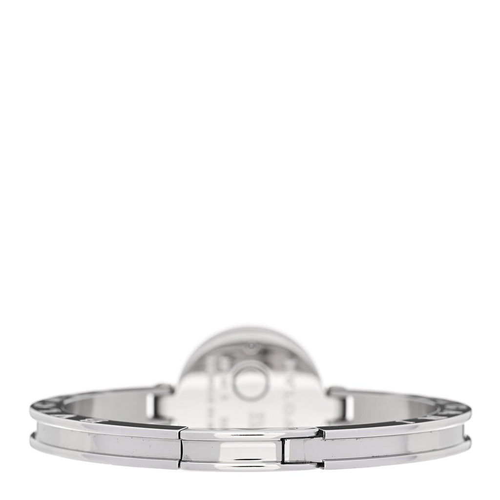 Stainless Steel Diamond Bezel 22mm B.Zero1 Quartz Watch White